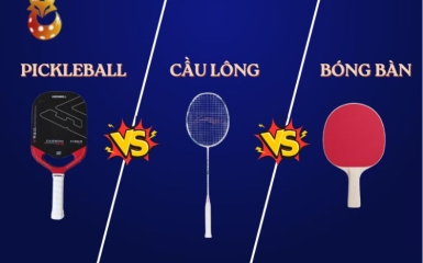 Pickleball vs Cầu lông vs. Bóng bàn: So sánh chi tiết 3 môn thể thao dùng vợt