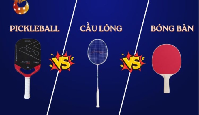Pickleball vs Cầu lông vs. Bóng bàn: So sánh chi tiết 3 môn thể thao dùng vợt
