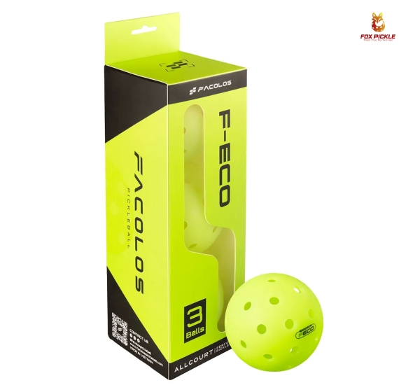 Bộ 3 Bóng Pickleball Facolos F-Eco Bền Bỉ